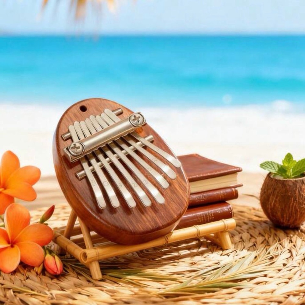 2 New Mini 8-Key Kalimba Thumb Piano – Piece Pocket Instrument Set